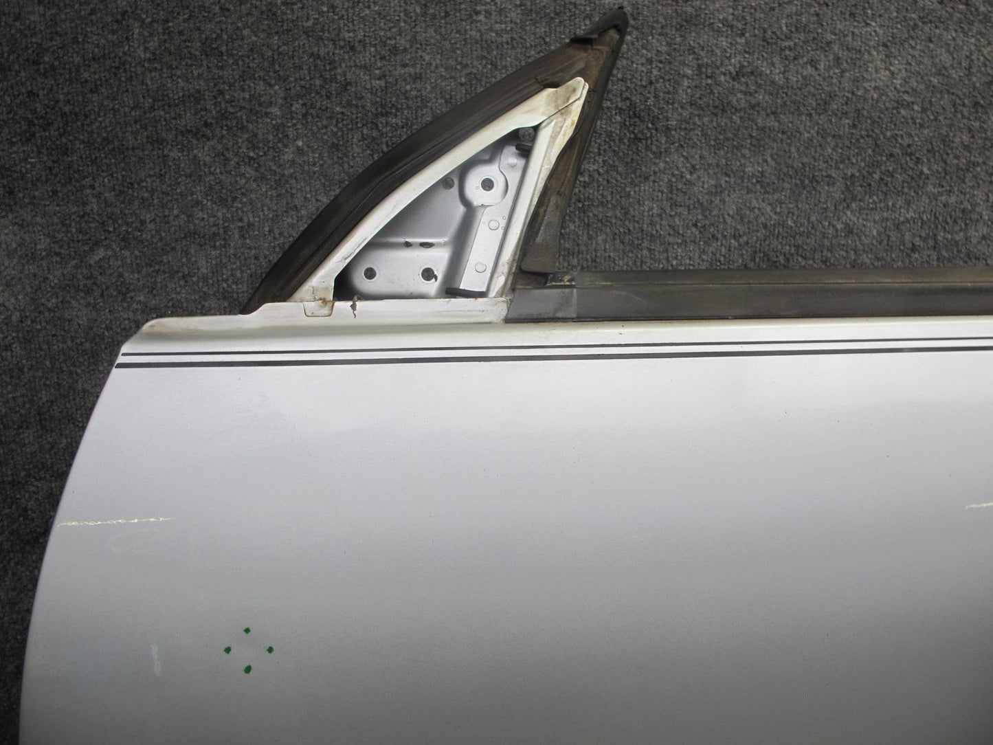 90-93 Nissan Z32 300ZX Coupe 2+0 Left Driver Door Shell Panel Silver OEM