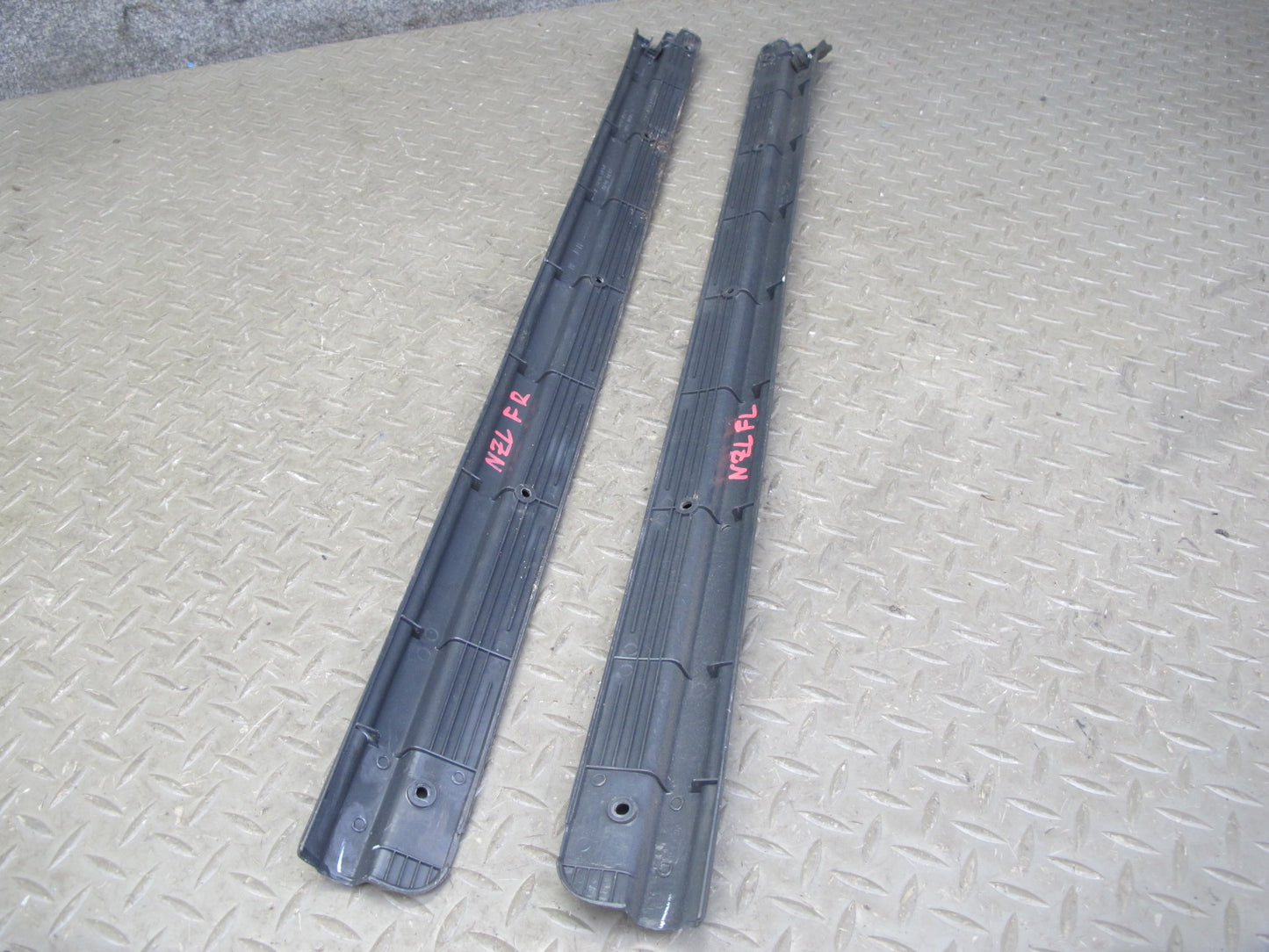 90-96 Nissan Z32 300ZX 2+0 Set of 2 Left & Right Door Scuff Sill Plate Trim OEM