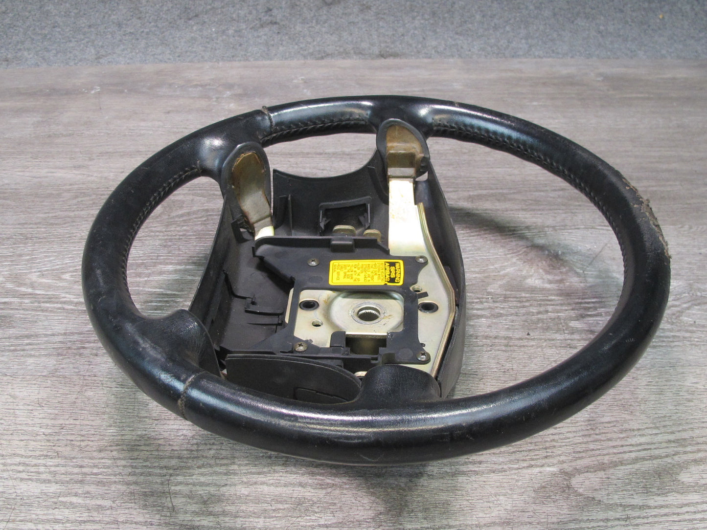 90-96 Nissan Z32 300ZX Turbo 4-SPOKE Leather Steering Black OEM