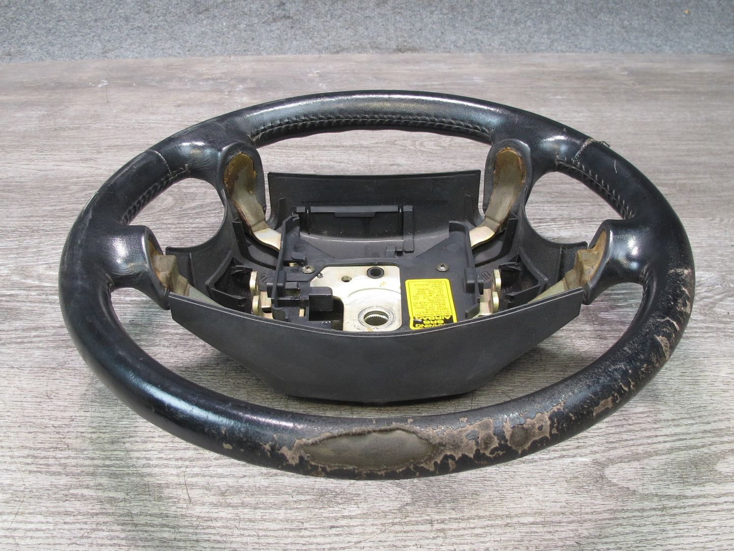 90-96 Nissan Z32 300ZX Turbo 4-SPOKE Leather Steering Black OEM