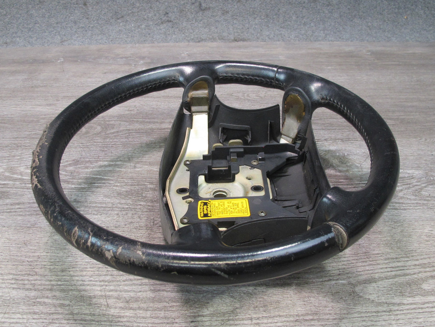 90-96 Nissan Z32 300ZX Turbo 4-SPOKE Leather Steering Black OEM