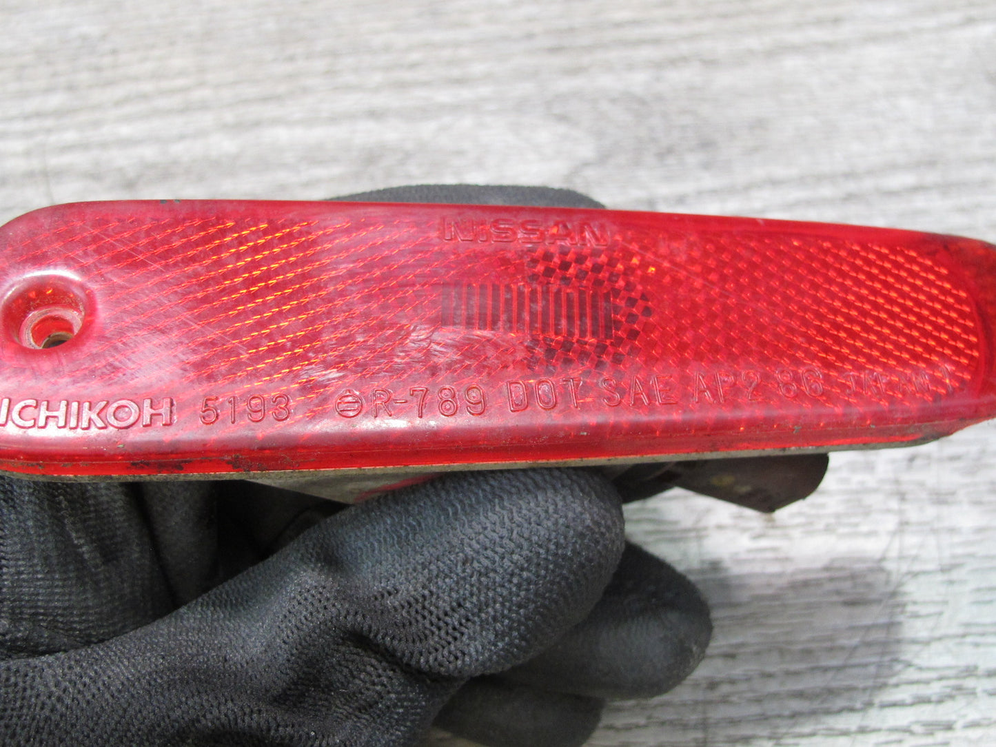 90-96 Nissan Z32 300ZX Set of 2 Rear Bumper Side Marker Light Lamp OEM