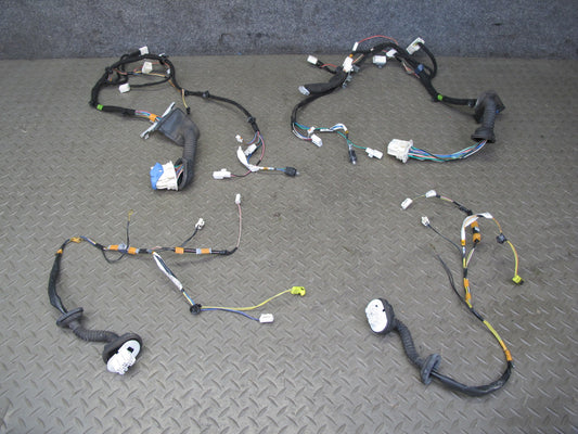 04-08 Mazda RX8 Set of 4 Front & Rear Left & Right Door Wire Wiring Harness OEM