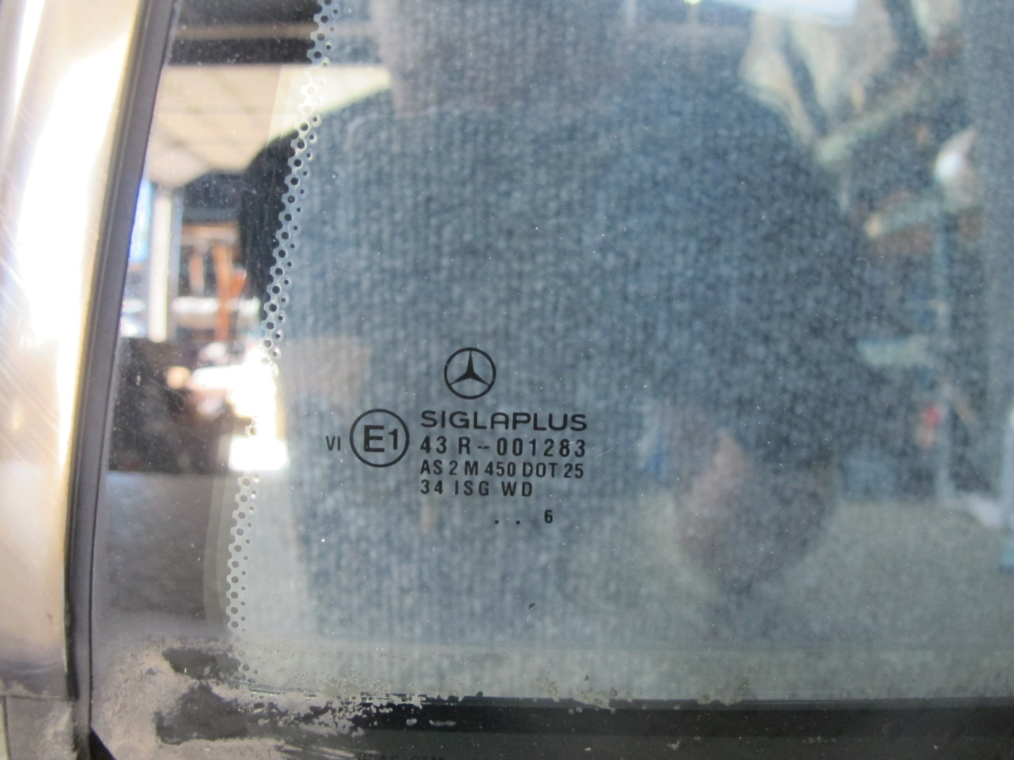 96-99 Mercedes W140 C140 Cl-class Coupe Rear Left Quarter Glass Window OEM