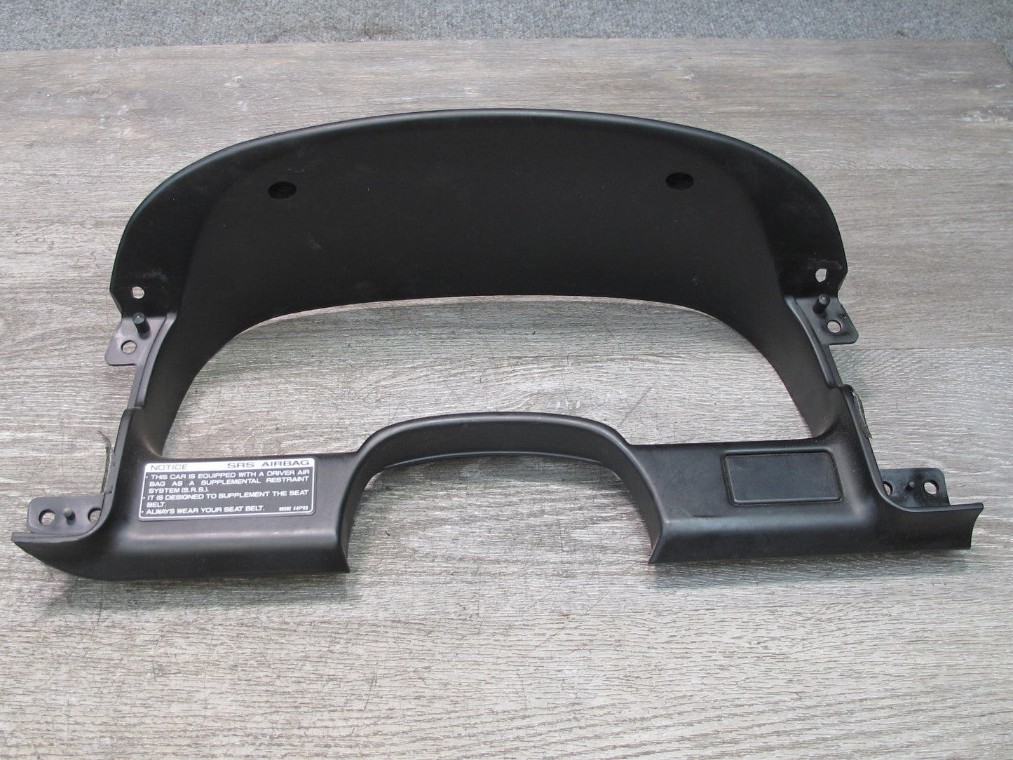 90-96 Nissan Z32 300ZX Instrument Cluster Speedometer Trim w Mount Bracket OEM