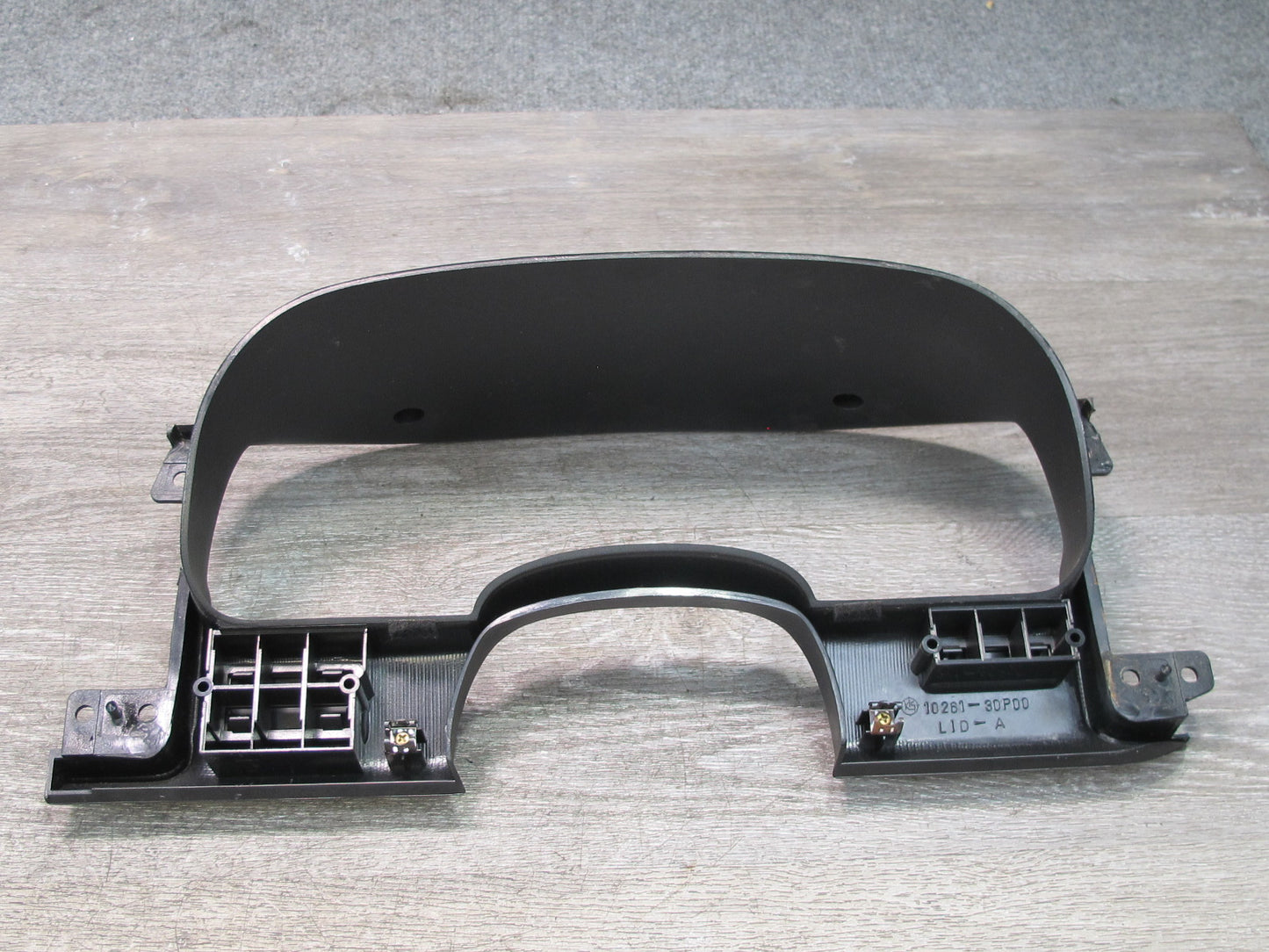 90-96 Nissan Z32 300ZX Instrument Cluster Speedometer Trim w Mount Bracket OEM