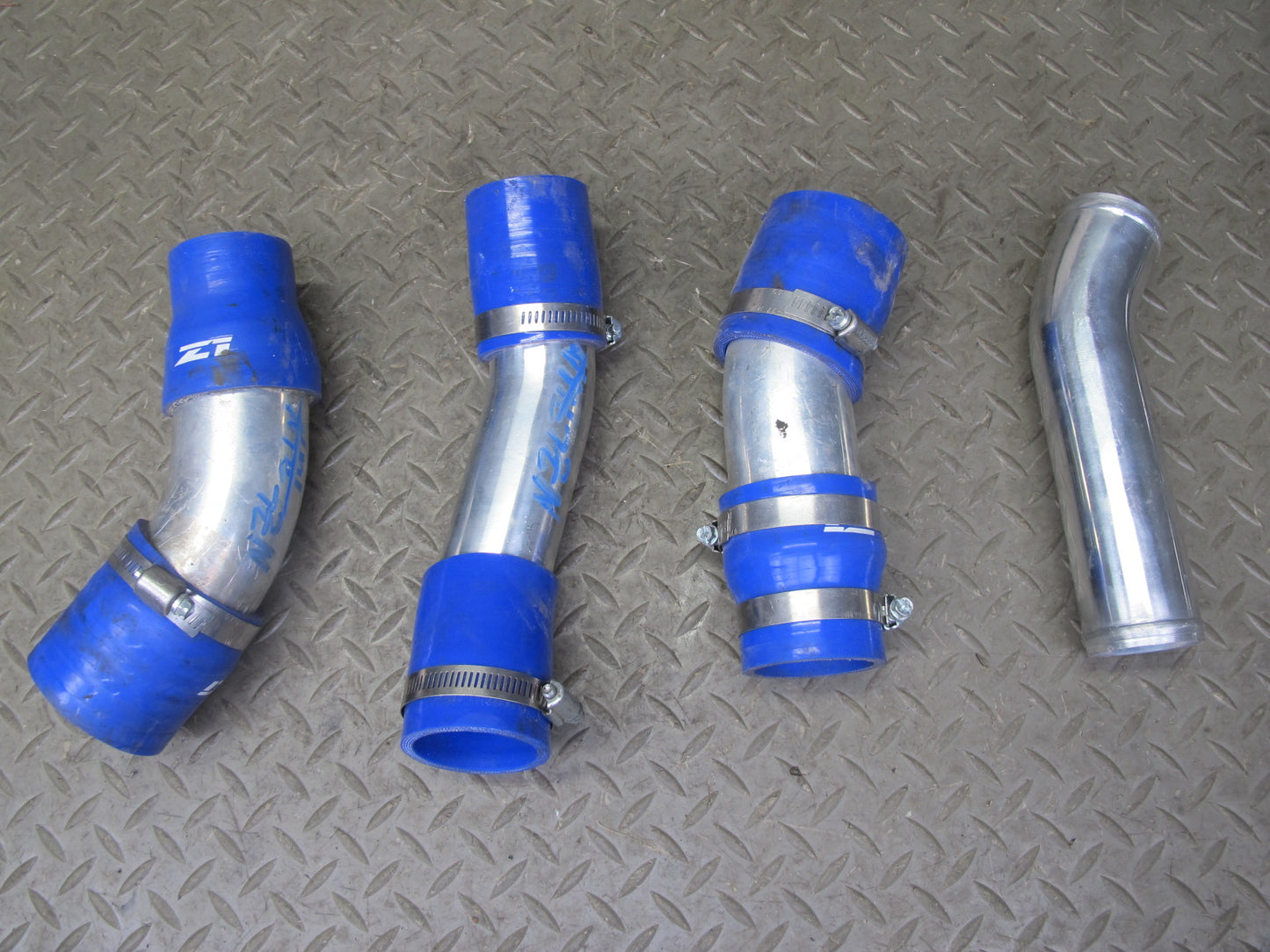 90-96 Nissan Z32 300ZX Turbo Intercooler Alloy Pipe Tube & Silcone Hose Set