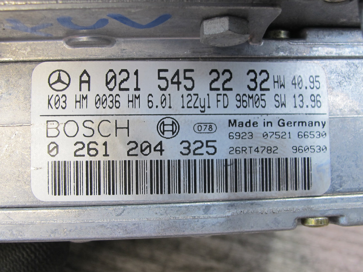1997 Mercedes W140 C140 CL600 6.0L M120 120.982 Engine ECU Control Module OEM