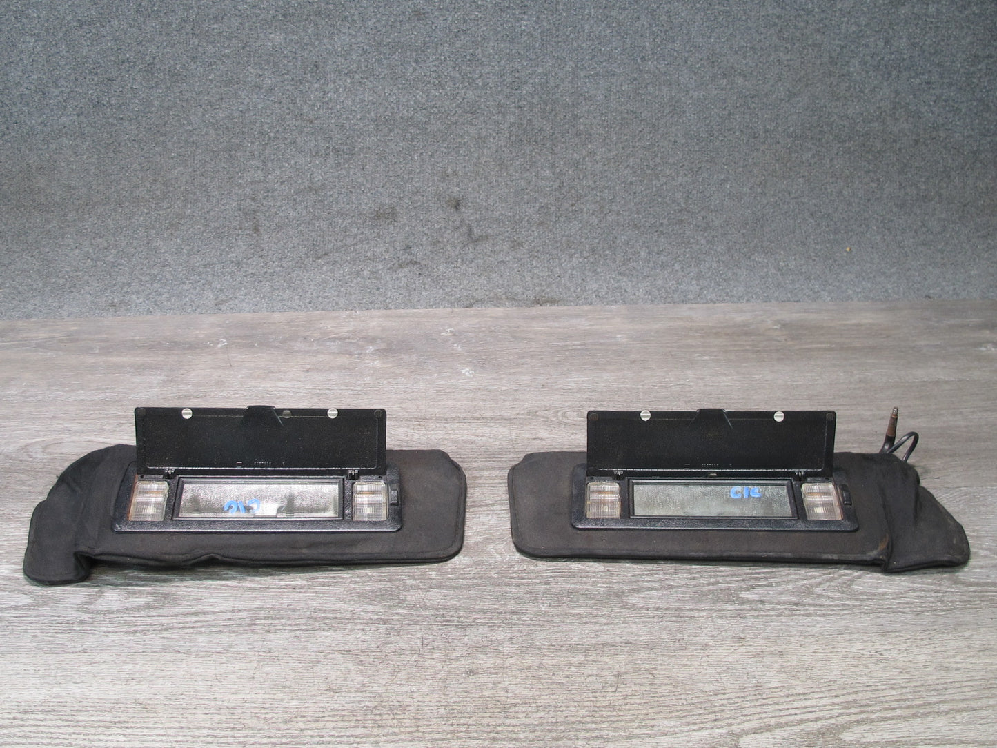 84-96 Chevrolet Corvette C4 Set of 2 Front Left & Right Sun Visor OEM