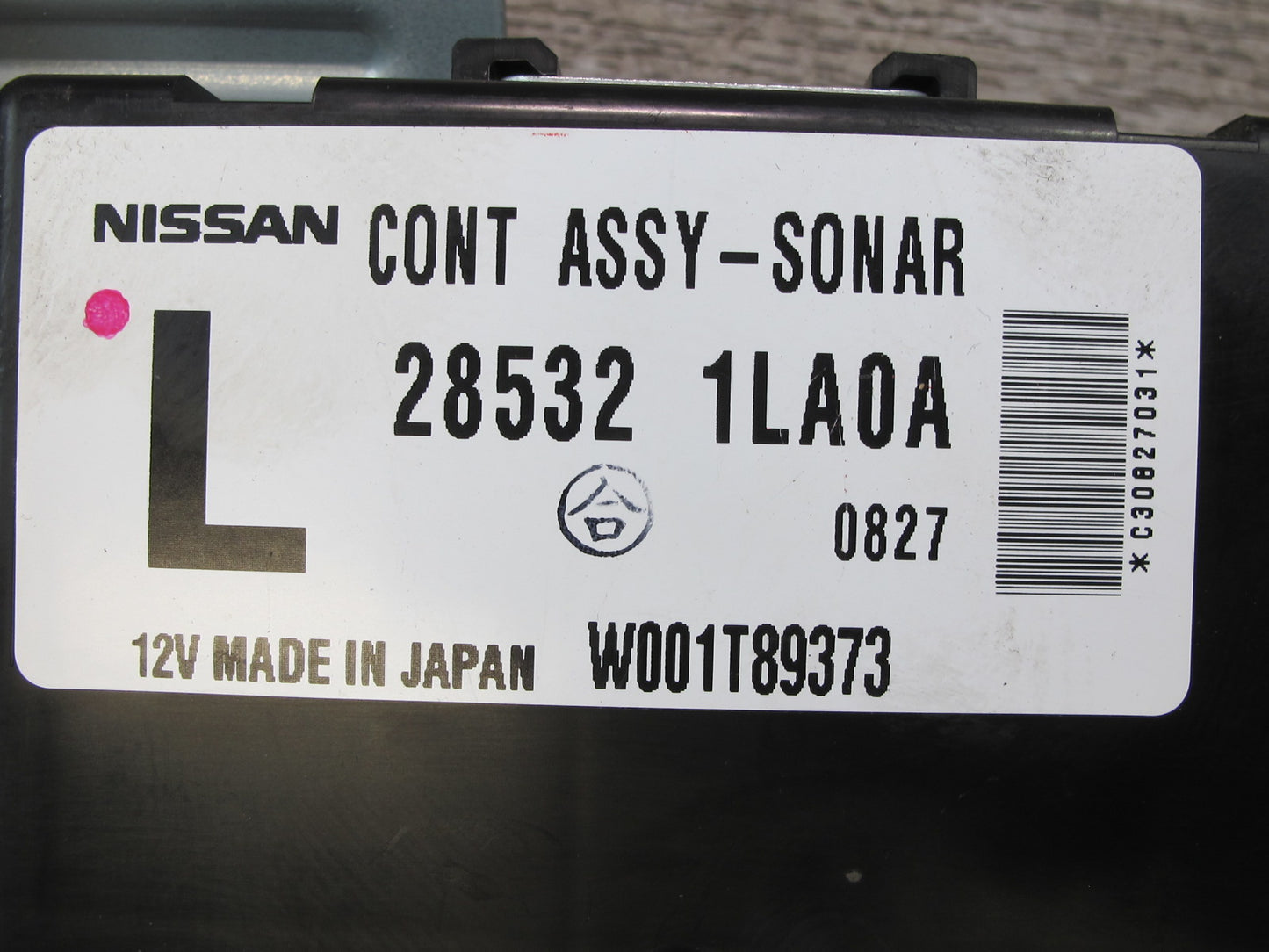 2011-2012 Infiniti QX56 Driver Parking Assist Sonar Control Module Unit