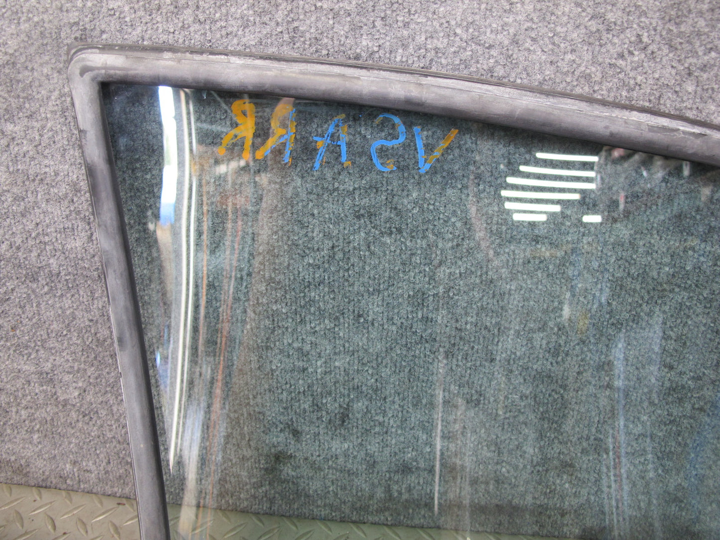 85-88 Volkswagen Scirocco MK2 Rear Right Side Quarter Glass Window w Seal OEM