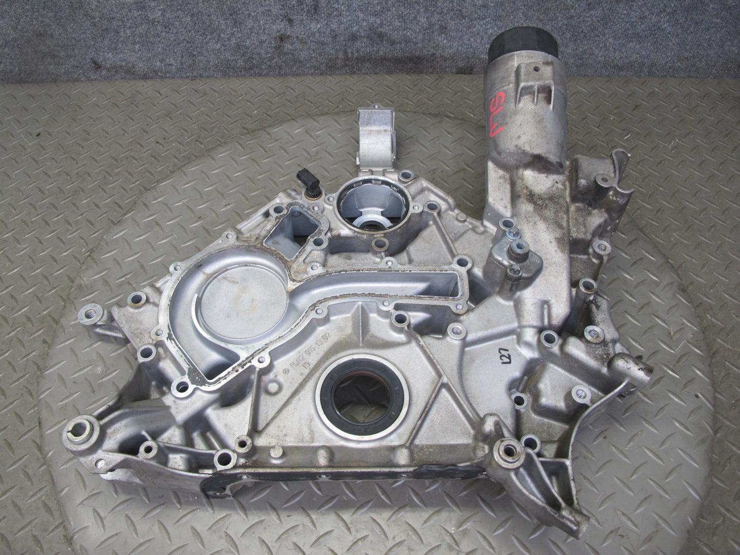 03-06 Mercedes R230 SL500 5.0L M113 Engine Motor Timing Cover OEM