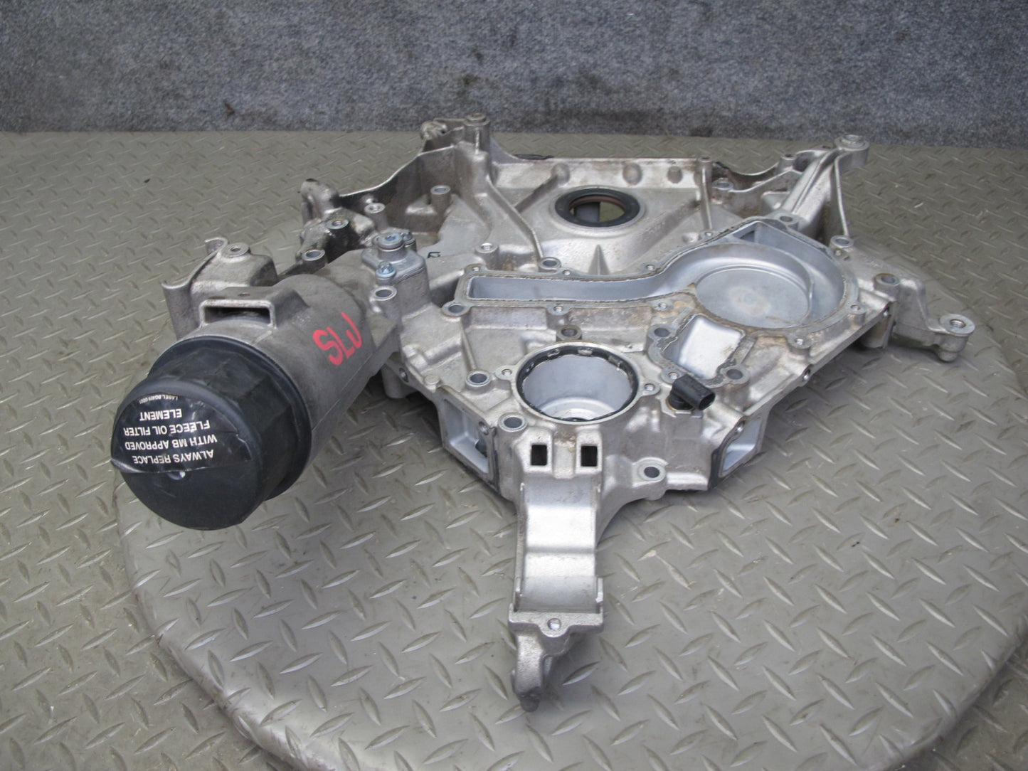 03-06 Mercedes R230 SL500 5.0L M113 Engine Motor Timing Cover OEM