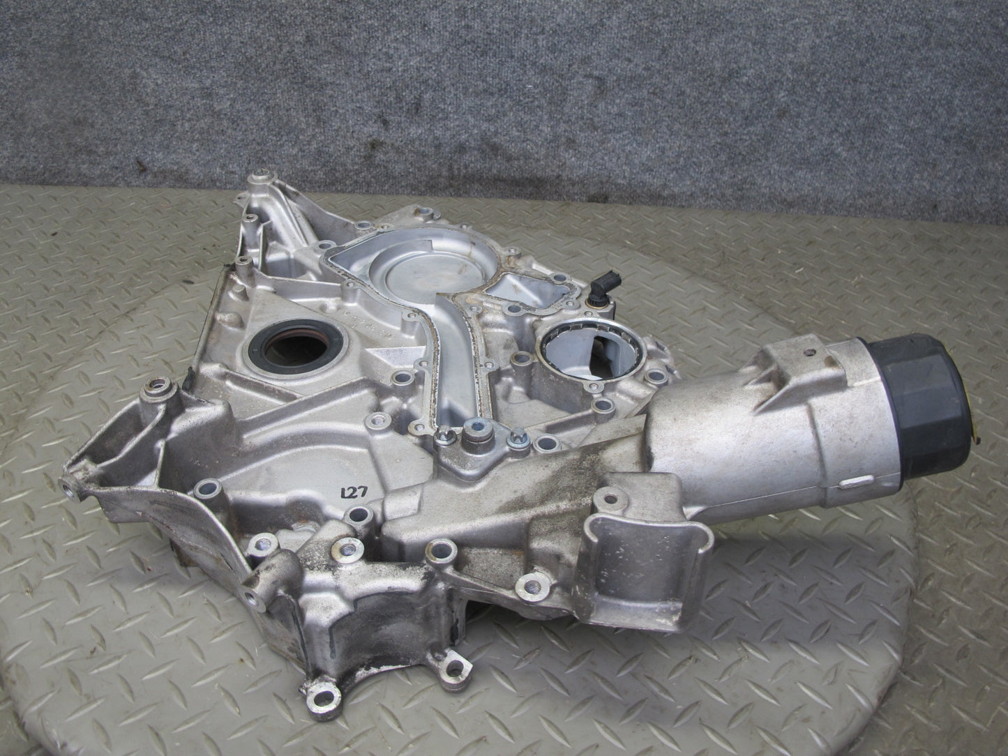 03-06 Mercedes R230 SL500 5.0L M113 Engine Motor Timing Cover OEM