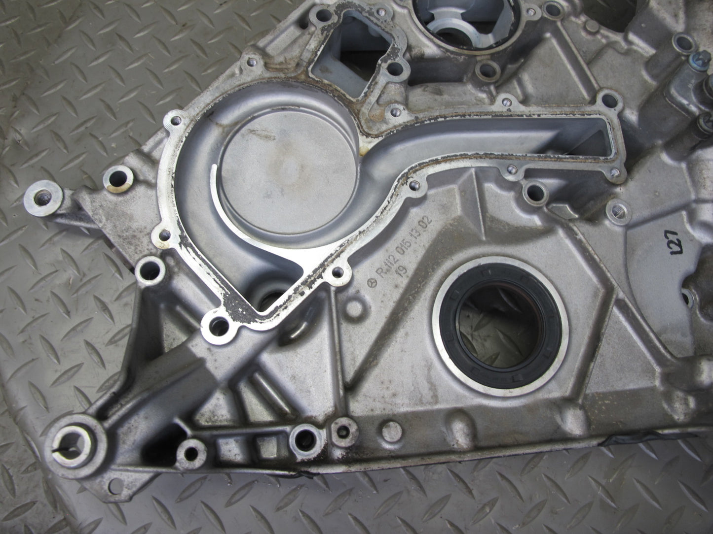 03-06 Mercedes R230 SL500 5.0L M113 Engine Motor Timing Cover OEM