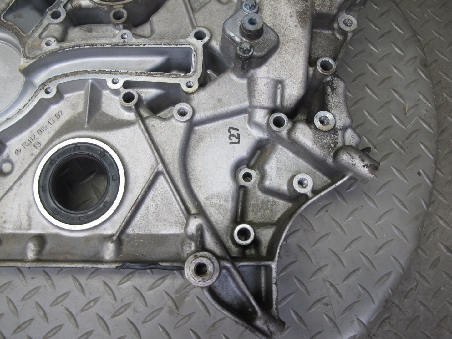 03-06 Mercedes R230 SL500 5.0L M113 Engine Motor Timing Cover OEM
