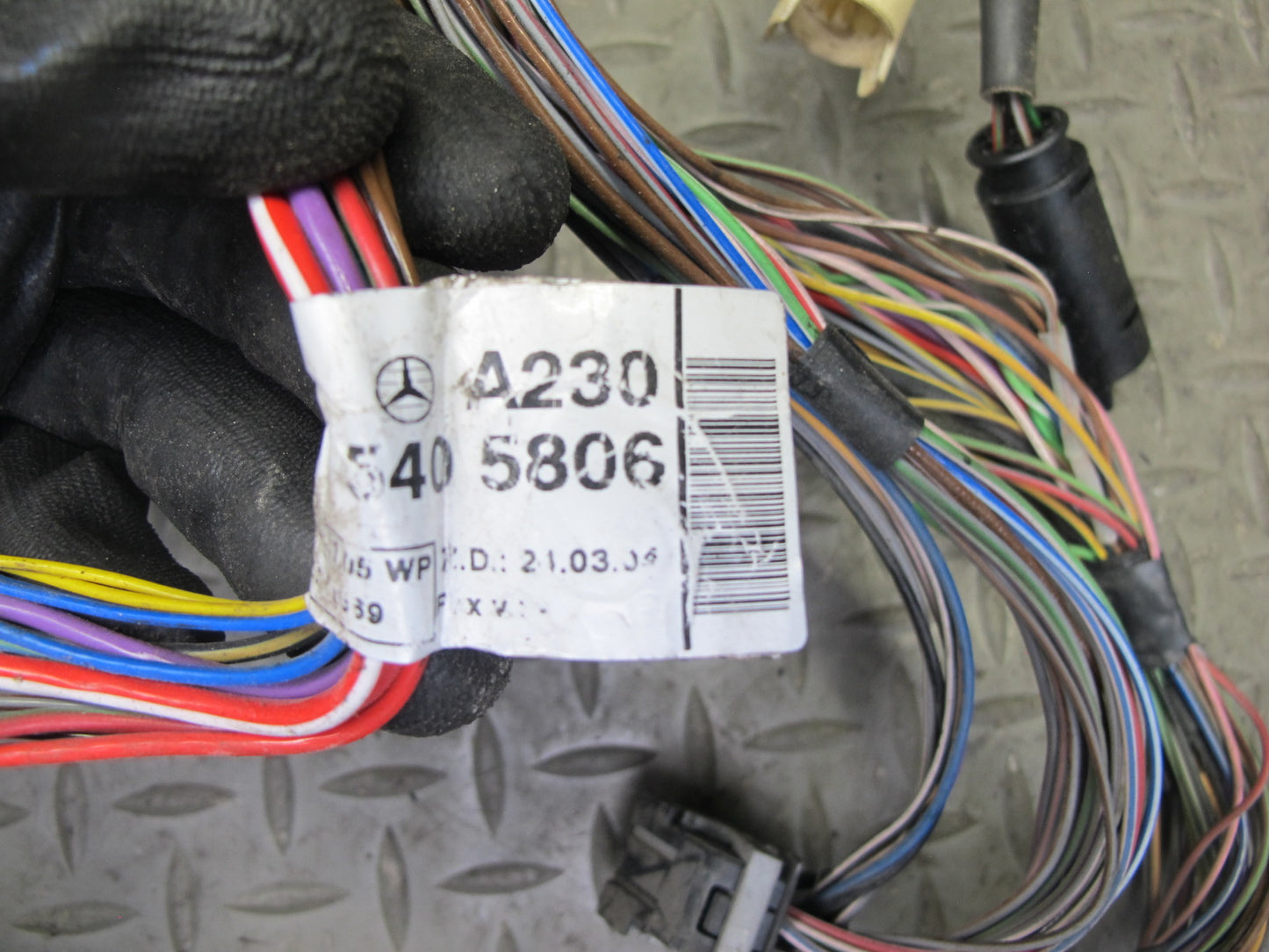 03-06 Mercedes R230 SL500 M113 Engine Motor Wire Wiring Cable Harness Set OEM