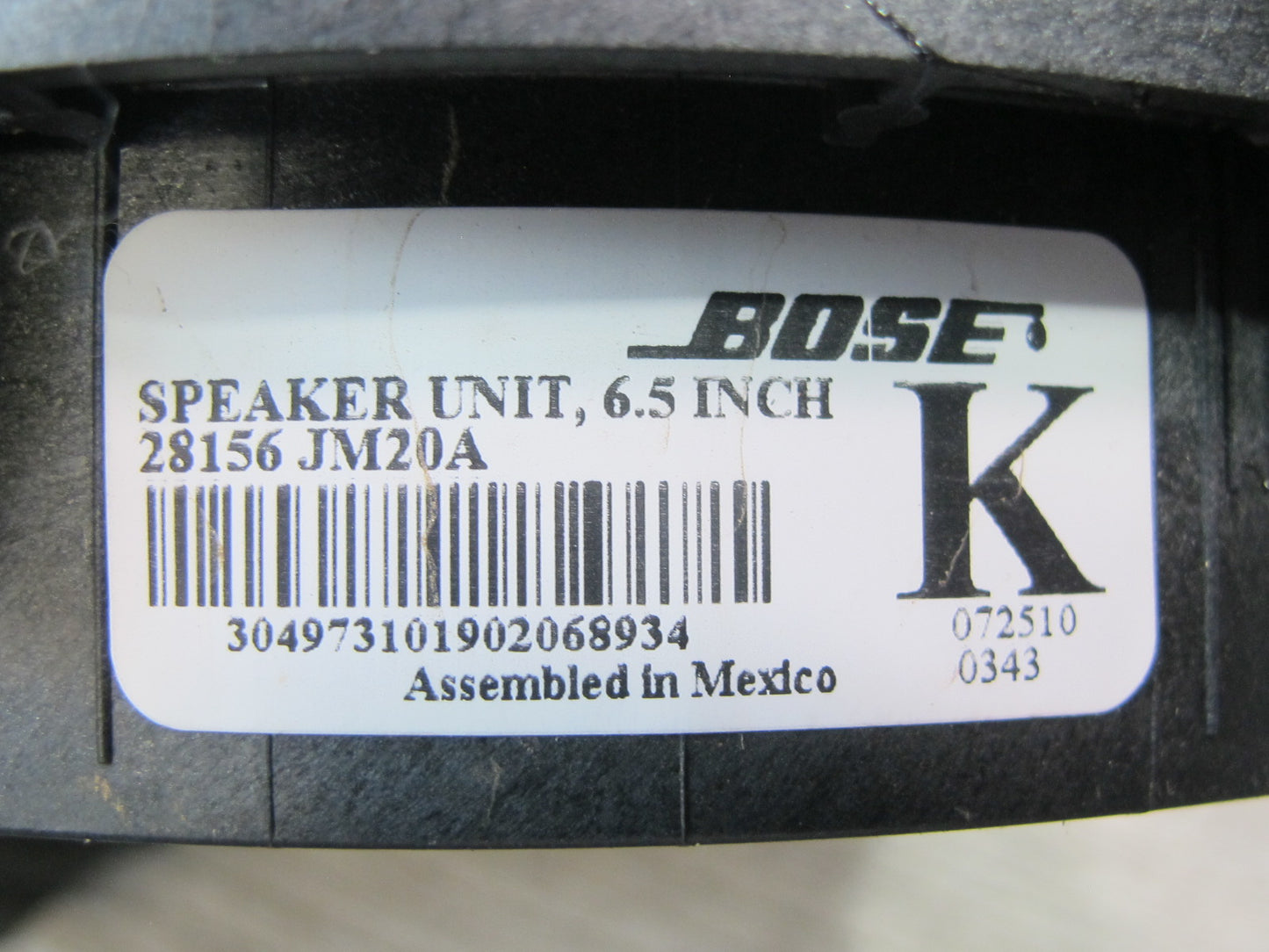 2011-2013 Infiniti QX56 Rear Left & Right Side Door Audio Speaker Bose Set