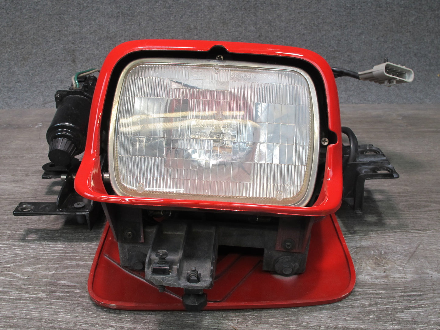 91-96 Chevrolet Corvette C4 Left POP UP Headlight Lamp w Motor & Cover Assy OEM