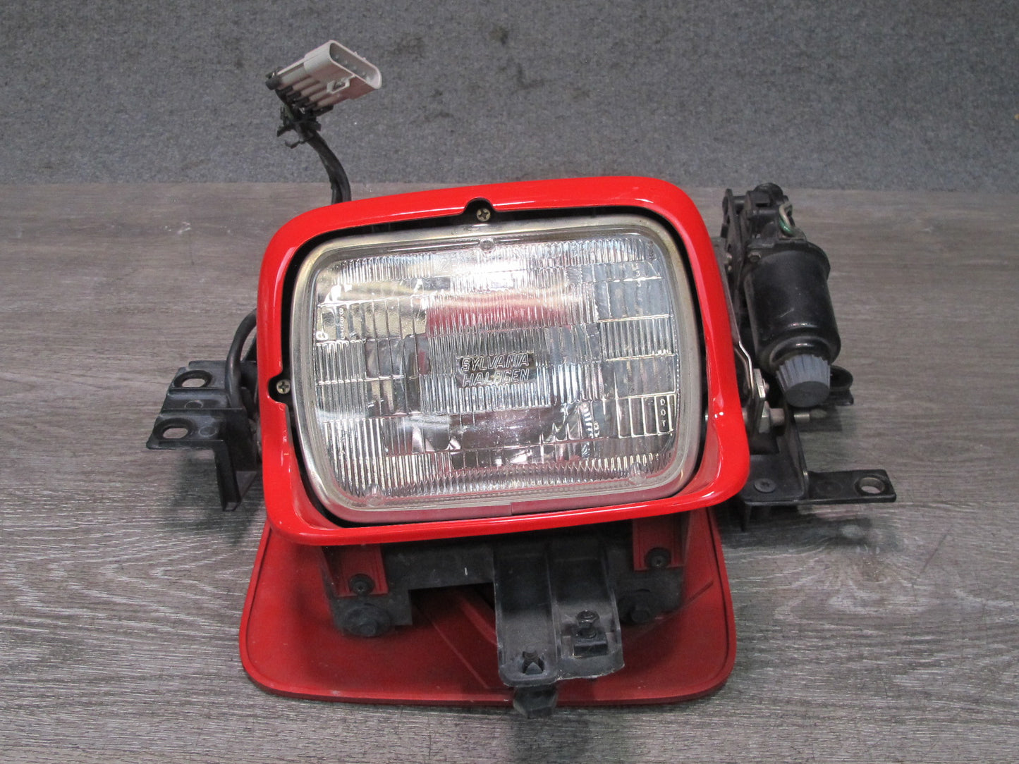 91-96 Chevrolet Corvette C4 Right POP UP Headlight Lamp w Motor & Cover Assy OEM