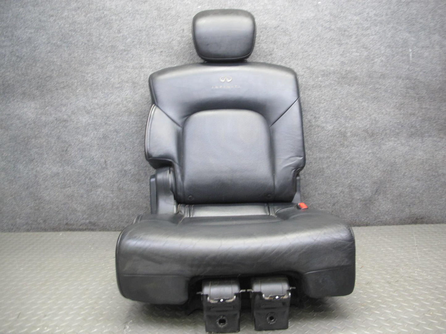 2011-2012 Infiniti QX56 Rear 2ND ROW Left & Right Side Leather Seat Black Set