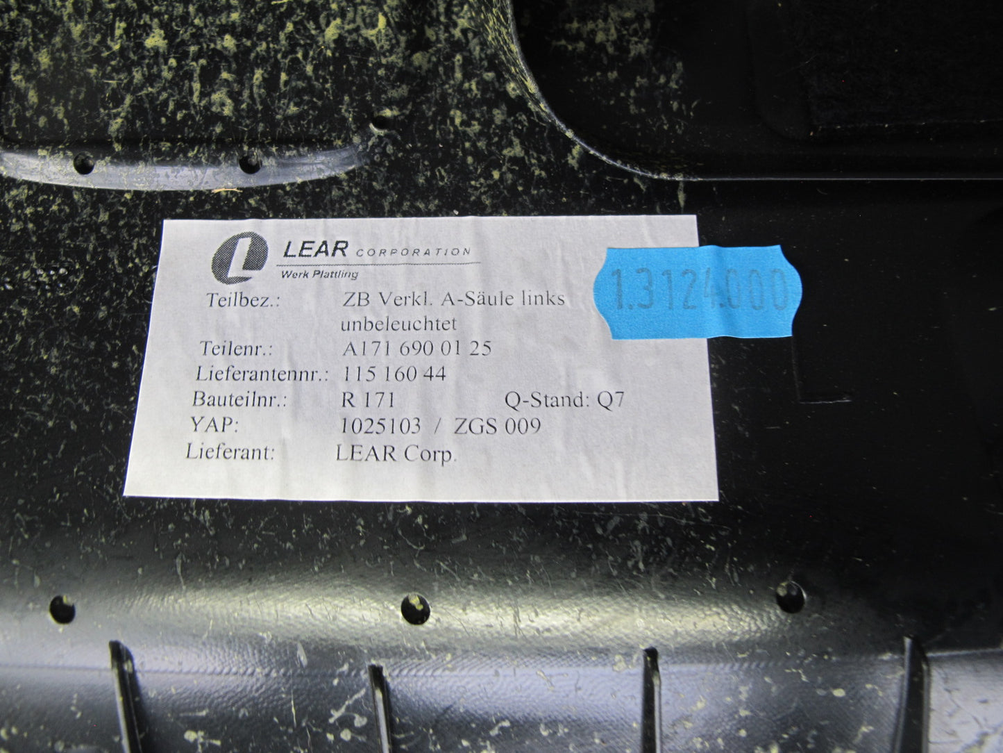 05-11 Mercedes R171 Slk-class Set of 2 Front Interior A Pillar Trim Panel OEM