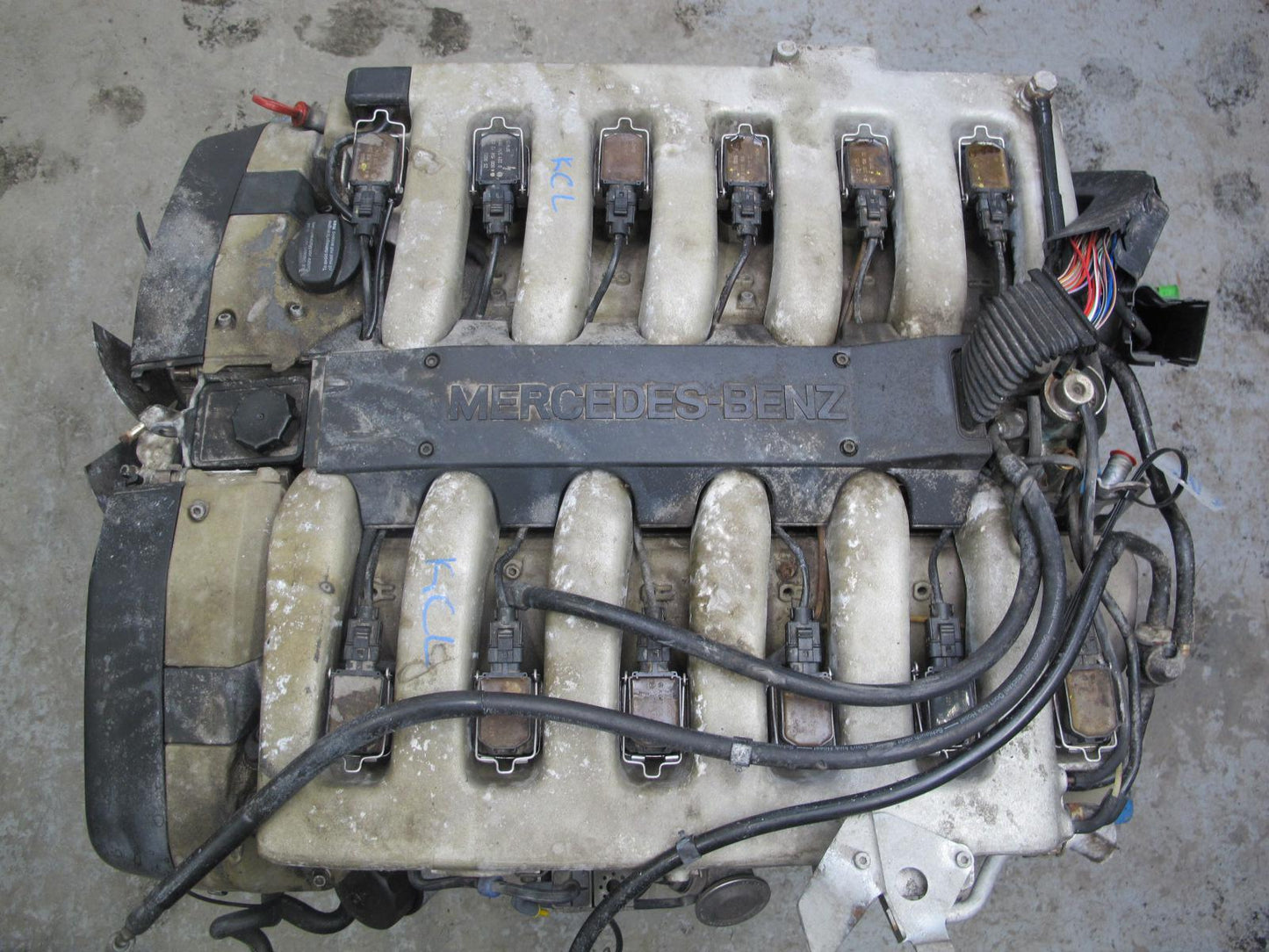 97-99 Mercedes W140 C140 CL600 6.0L M120 120.982 Complete Engine Motor 108k Mile