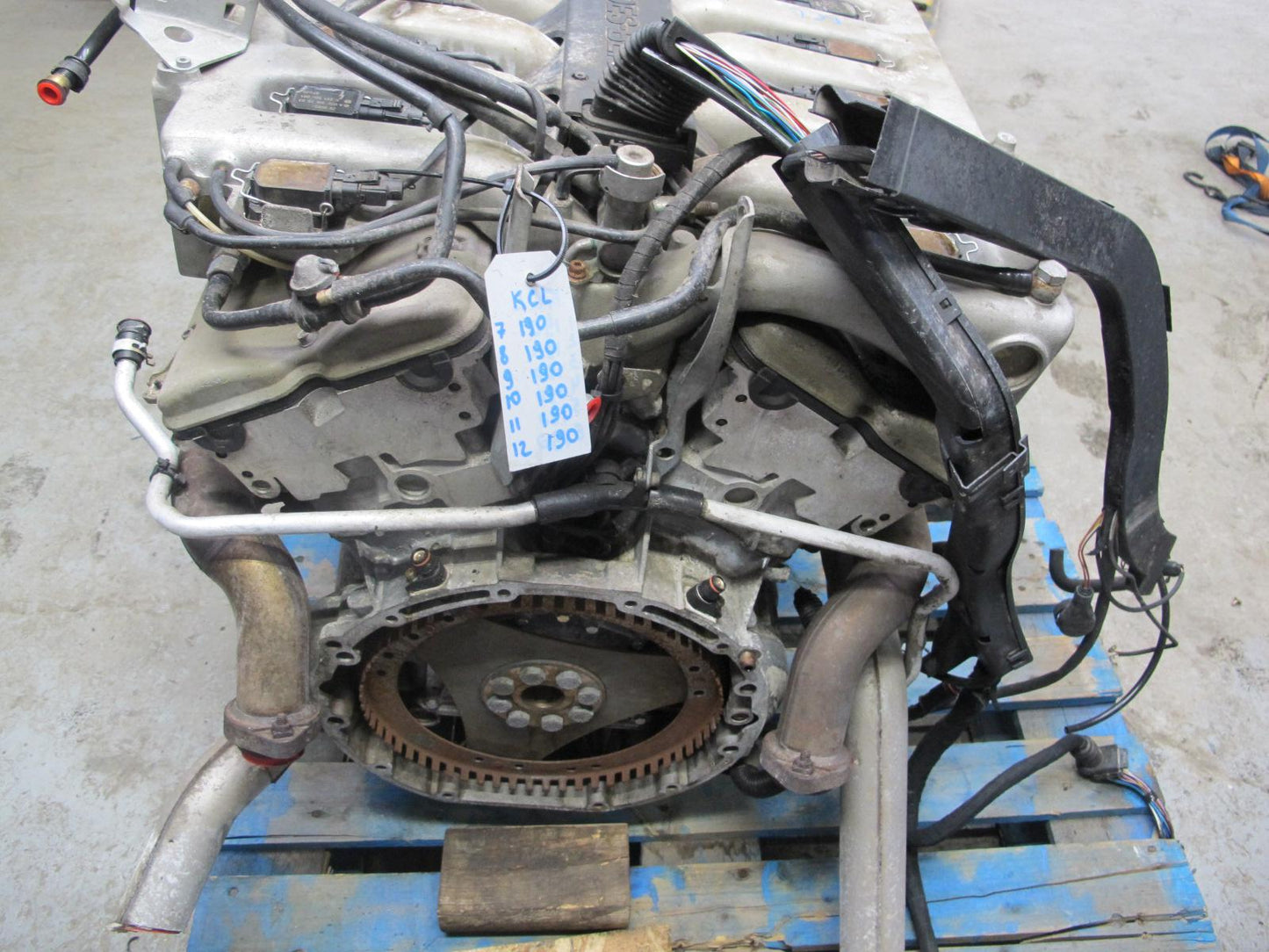 97-99 Mercedes W140 C140 CL600 6.0L M120 120.982 Complete Engine Motor 108k Mile