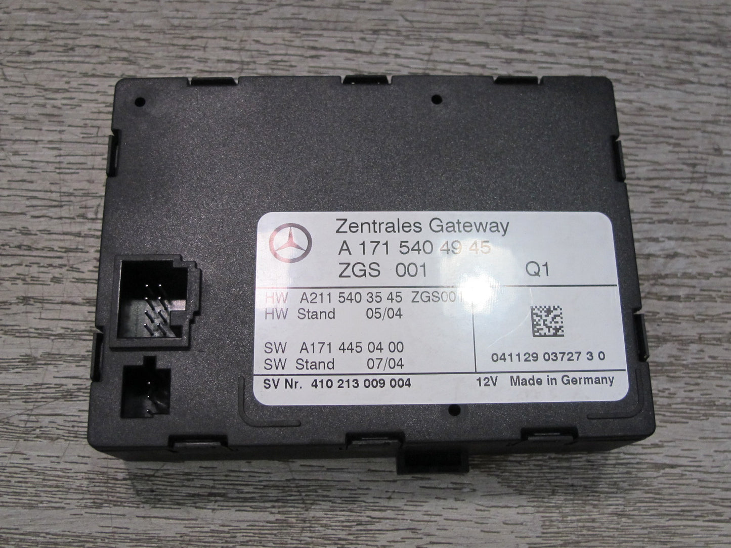 05-11 Mercedes R171 Slk-class Central Gateway Control Module 1715404945 OEM