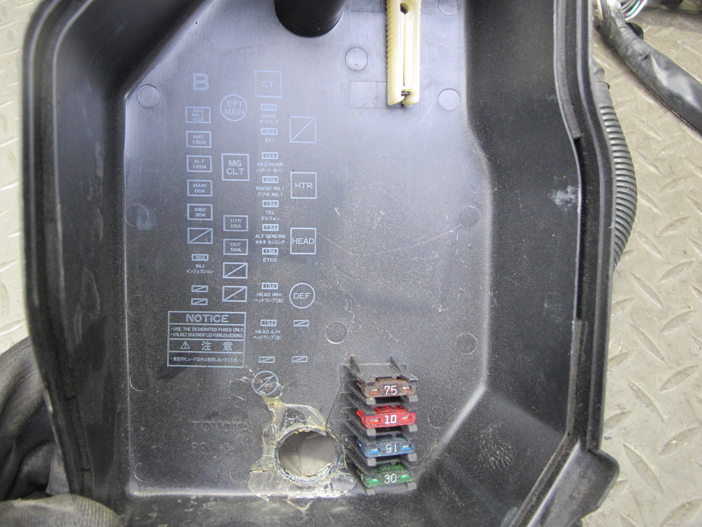 1998 Lexus JZZ31L SC300 2JZGE A/T Engine Bay Fusebox w Wire Wiring Harness OEM