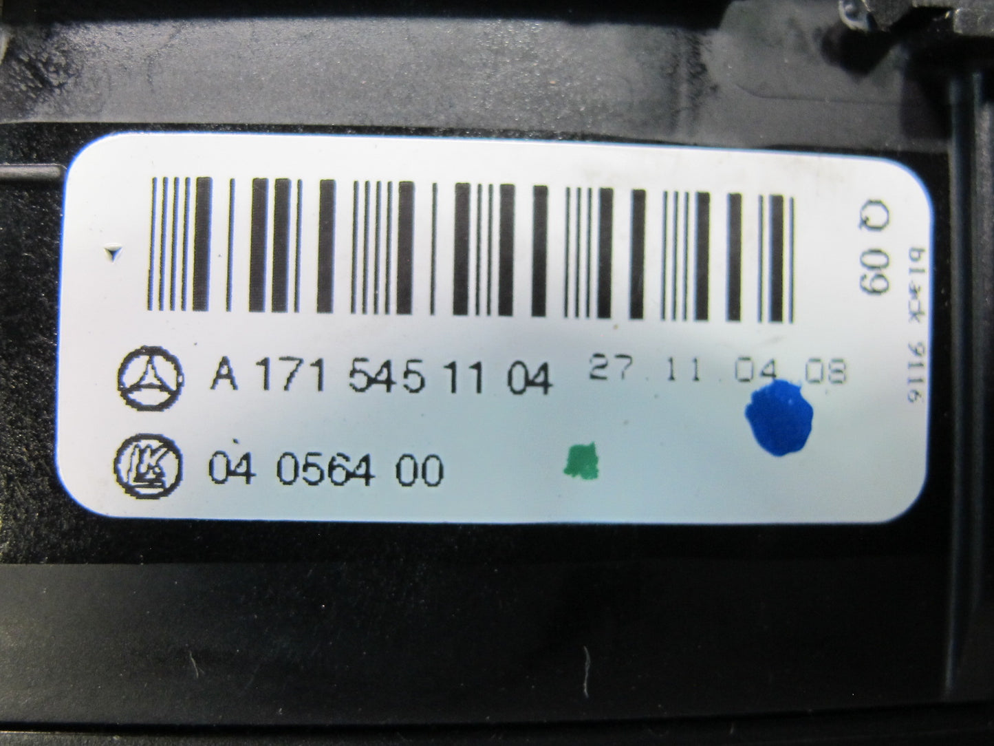 05-08 Mercedes R171 Slk-class Headlight Fog Light Lamp Switch 1715451104 OEM