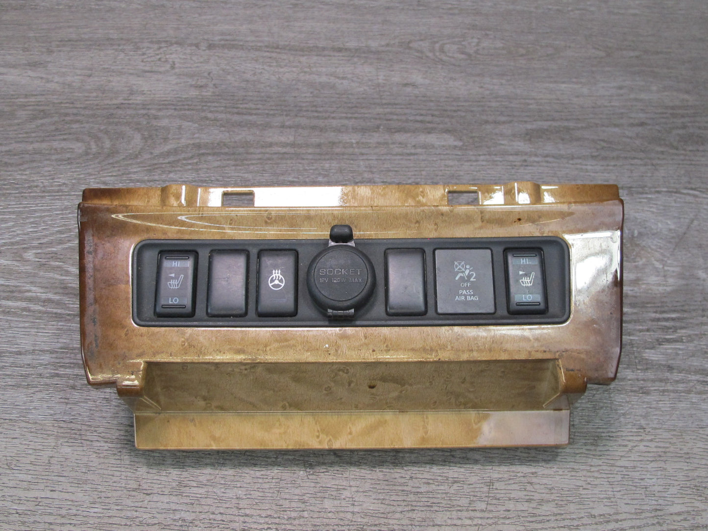2011-2017 Infiniti QX56 QX80 Front Dash Heated Wheel Seat Control Switch W/ Trim