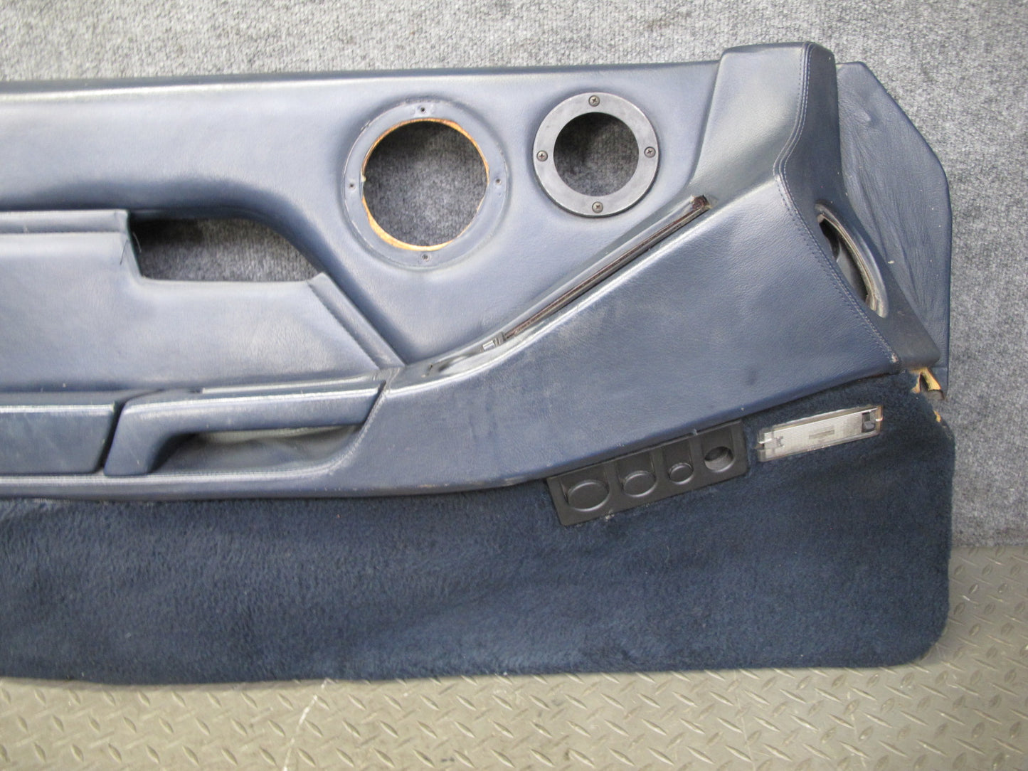 1984-1986 Porsche 928 S Right & Left Side Interior Door Panel Cover Blue Set