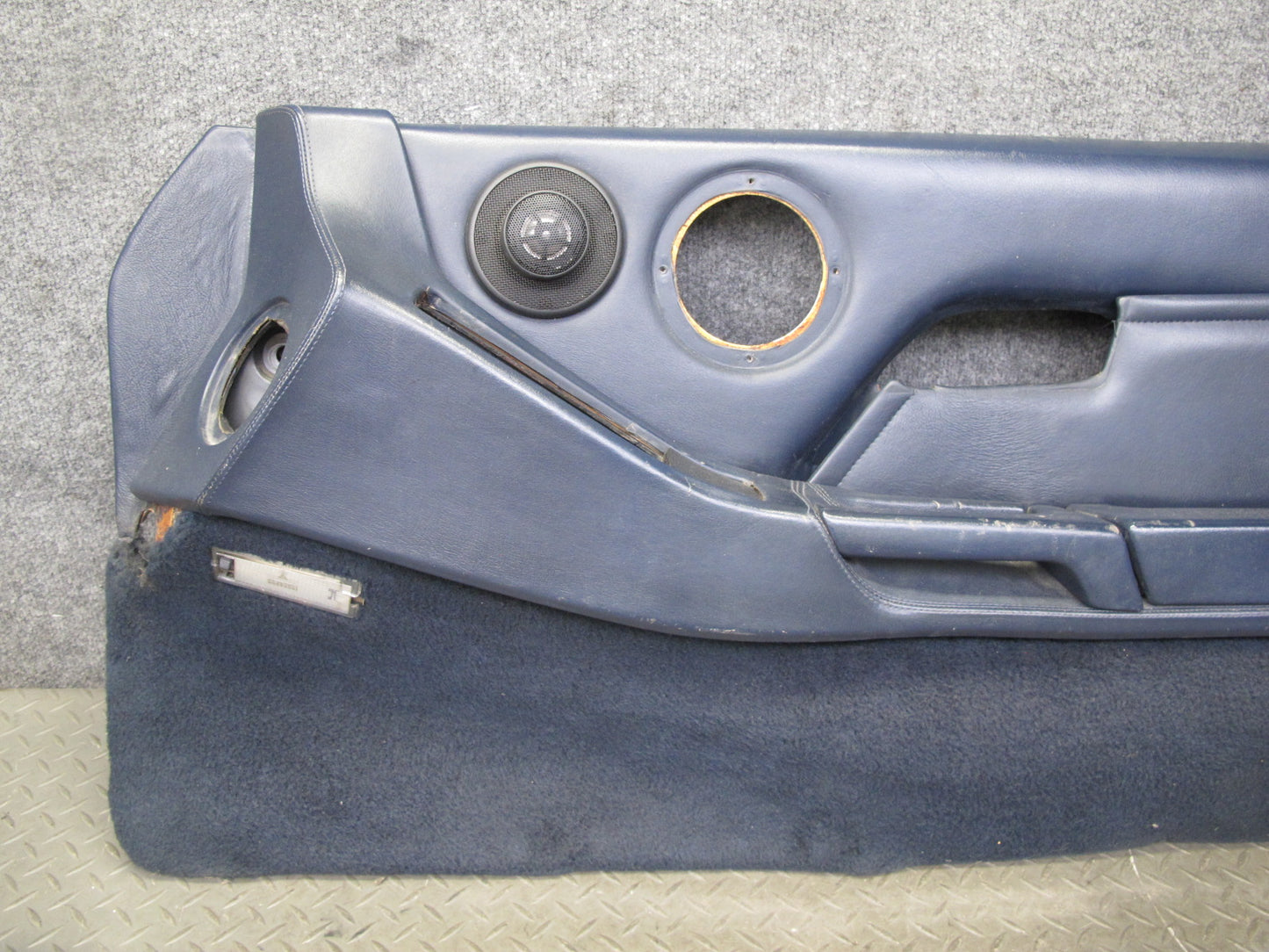 1984-1986 Porsche 928 S Right & Left Side Interior Door Panel Cover Blue Set