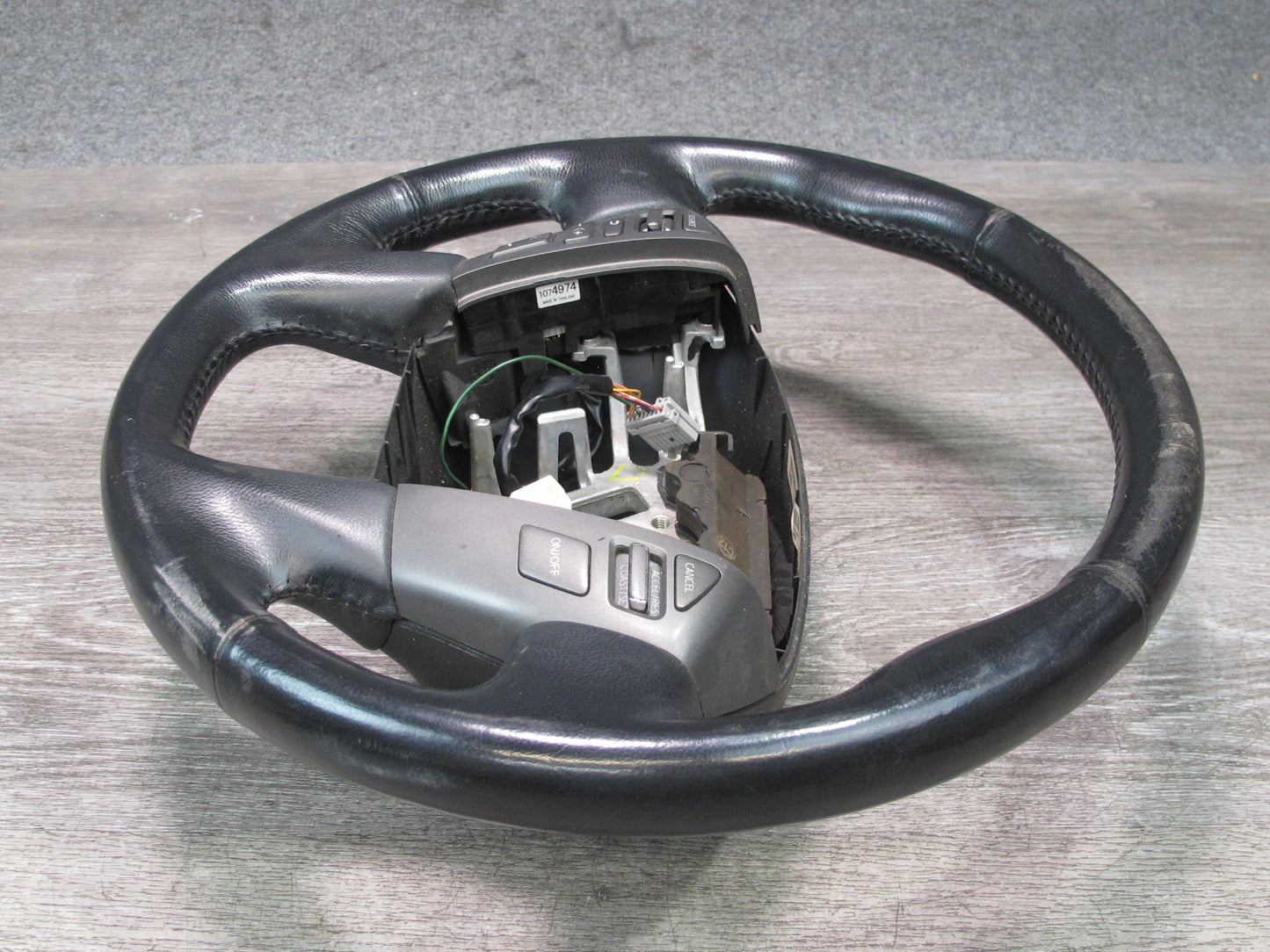 2011-2012 Infiniti QX56 Front Left Multifunction Heated Steering Leather Black