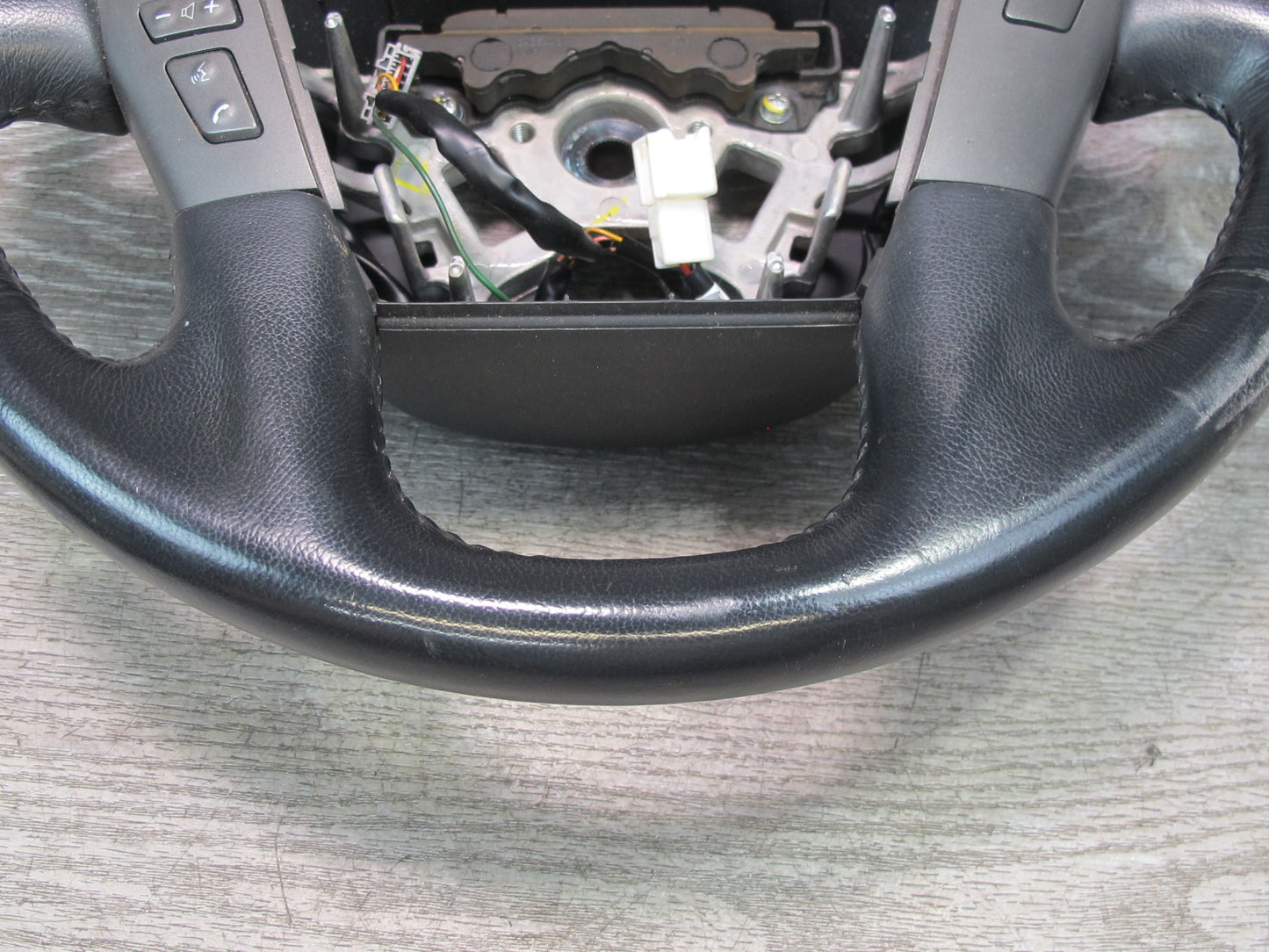 2011-2012 Infiniti QX56 Front Left Multifunction Heated Steering Leather Black