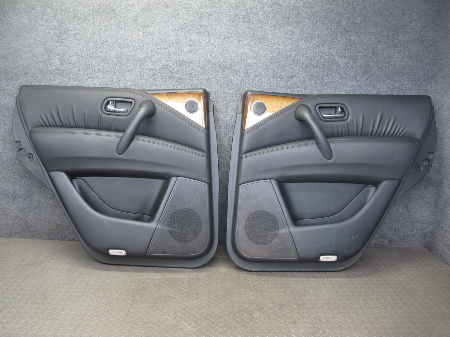 2011-2012 Infiniti QX56 Rear Right & Left Side Interior Door Panel Set