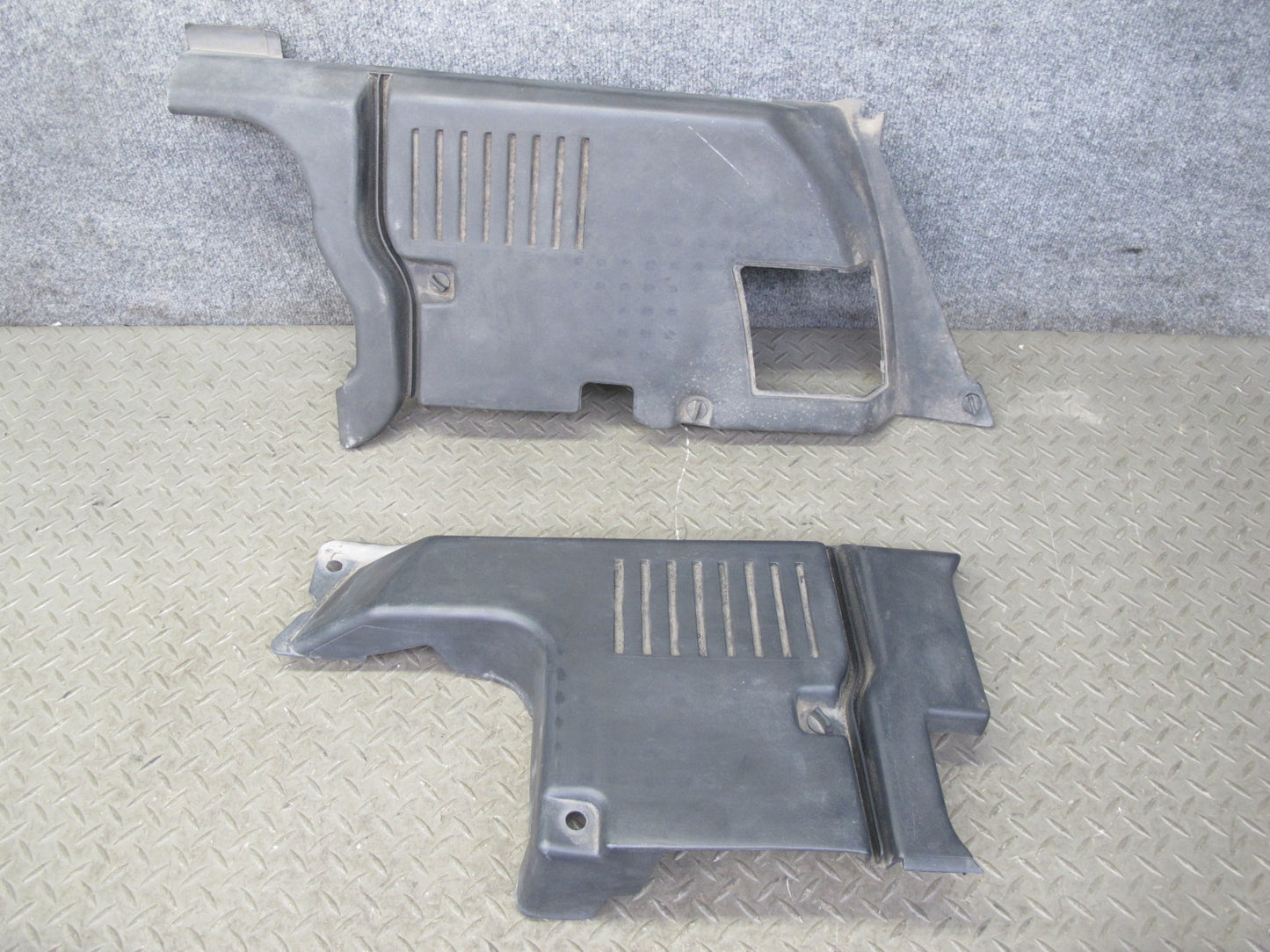 96-99 Mercedes W140 C140 CL600 Set of 2 Engine Trim Cover Panel OEM
