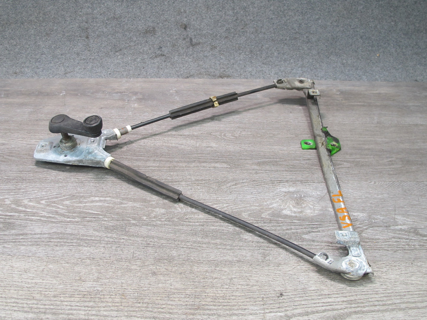 84-88 VW Scirocco MK2 Left Driver Door Manual Window Regulator w Crank OEM