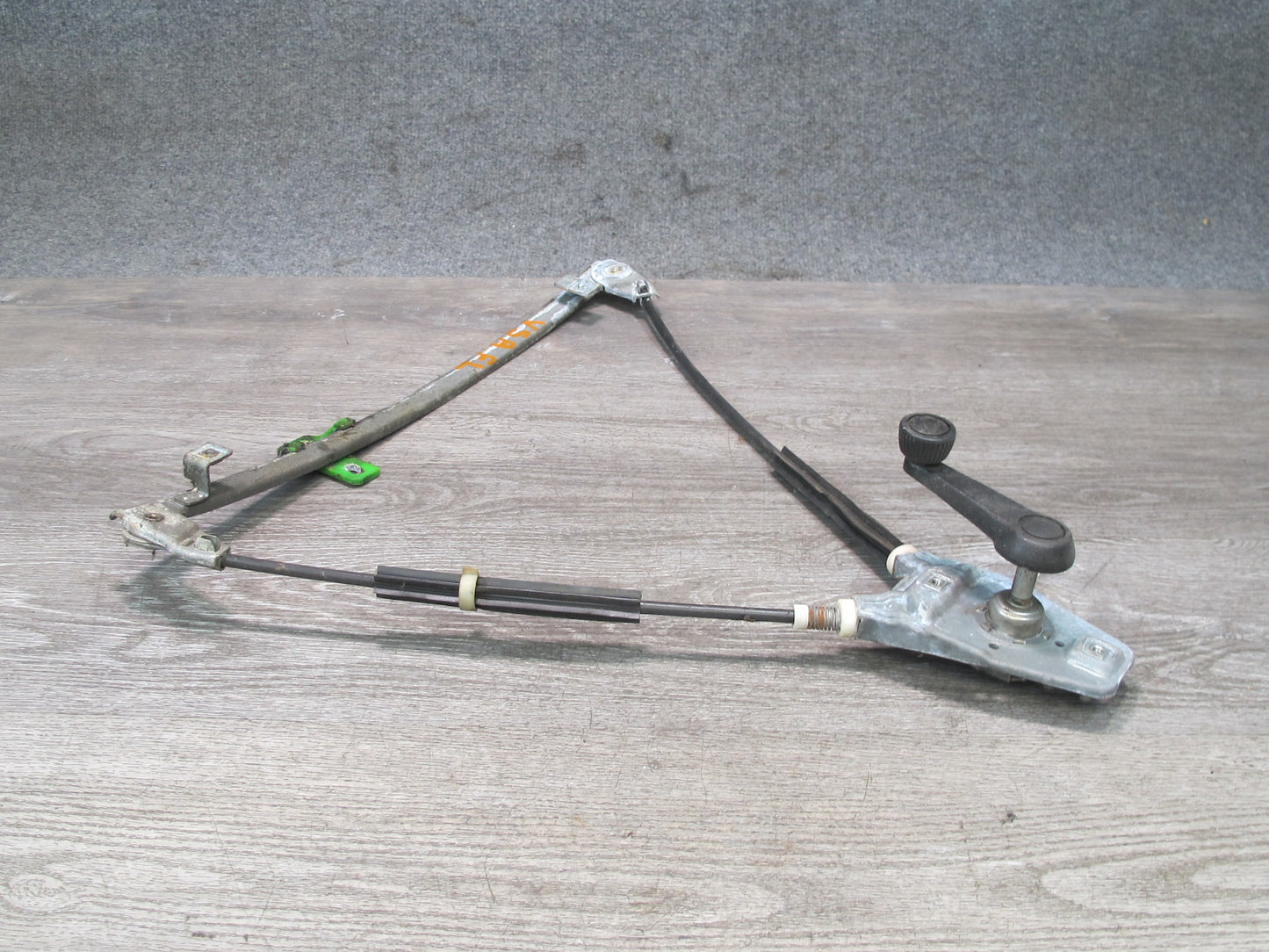 84-88 VW Scirocco MK2 Left Driver Door Manual Window Regulator w Crank OEM