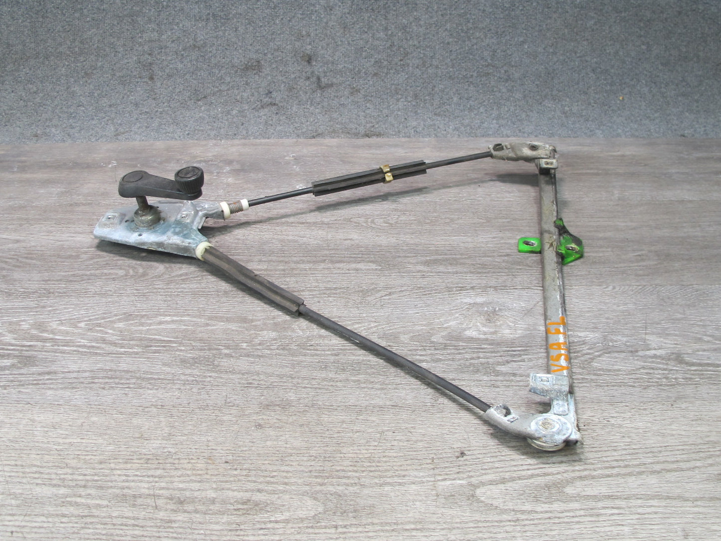 84-88 VW Scirocco MK2 Left Driver Door Manual Window Regulator w Crank OEM