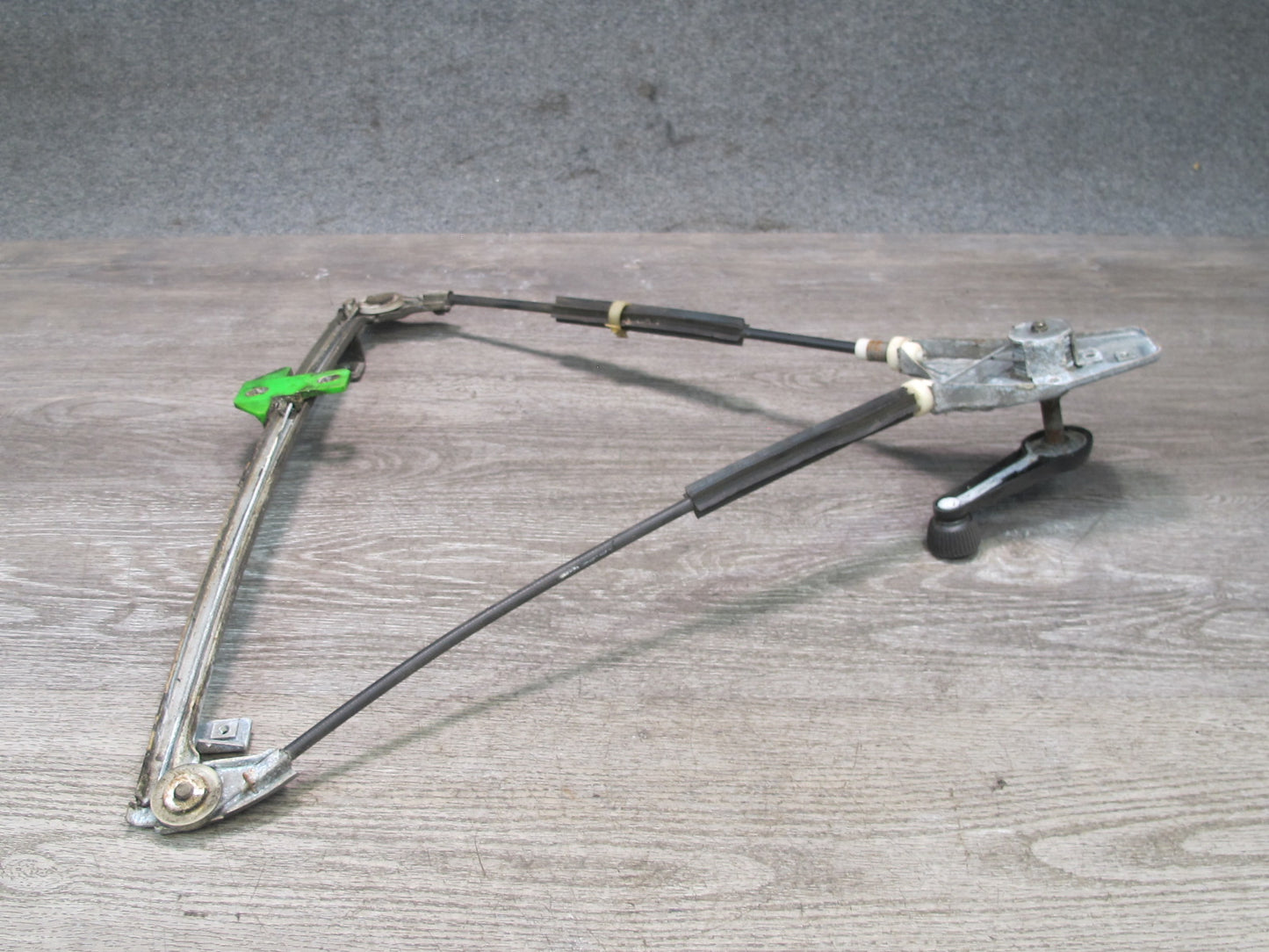 84-88 VW Scirocco MK2 Left Driver Door Manual Window Regulator w Crank OEM