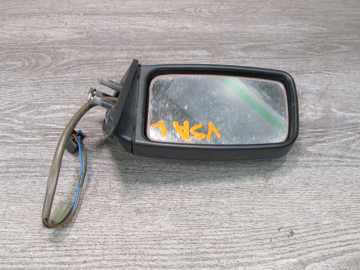 86-88 Volkswagen Scirocco Left Driver Door Exterior Side View Mirror Black OEM
