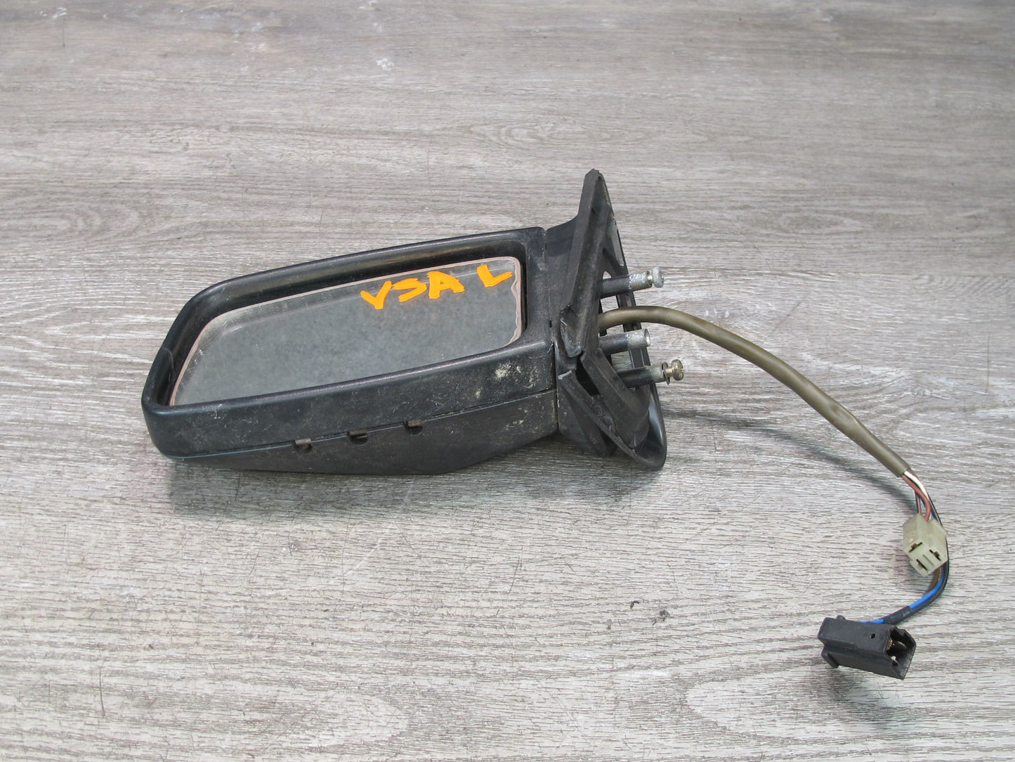 86-88 Volkswagen Scirocco Left Driver Door Exterior Side View Mirror Black OEM