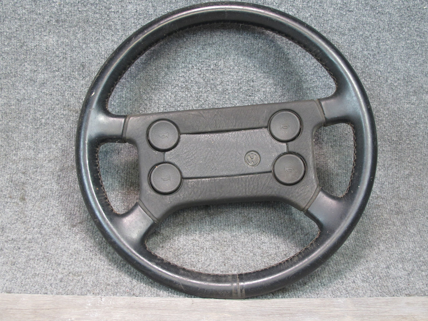 86-88 Volkswagen Scirocco 4-SPOKE Leather Steering Black OEM