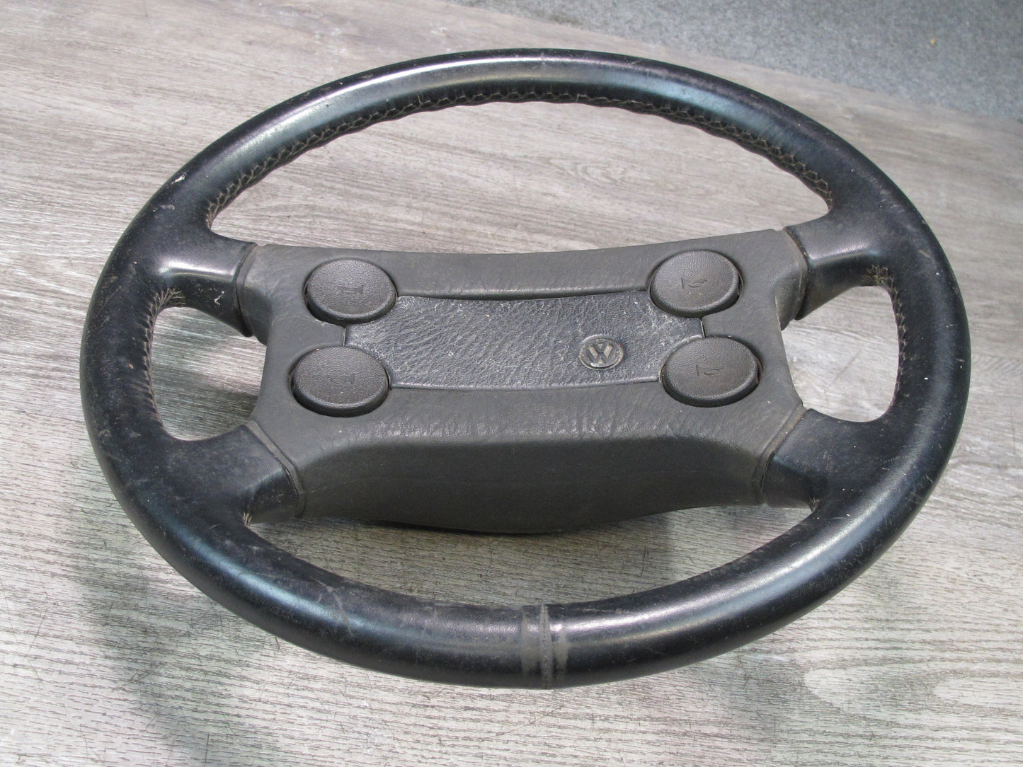 86-88 Volkswagen Scirocco 4-SPOKE Leather Steering Black OEM