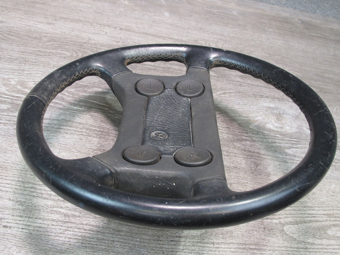 86-88 Volkswagen Scirocco 4-SPOKE Leather Steering Black OEM