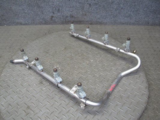 99-02 Mercedes R129 SL500 M113 Engine Fuel Rail w Injector Set 1130700095 OEM