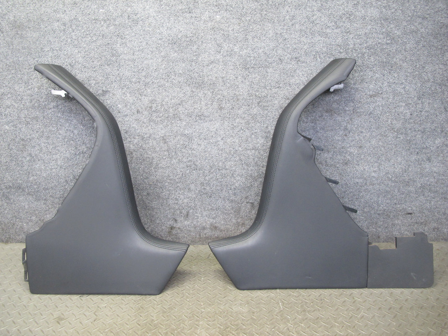 2011-2014 Infiniti QX56 QX80 Center Console Leather Trim Cover Panel Set of 2