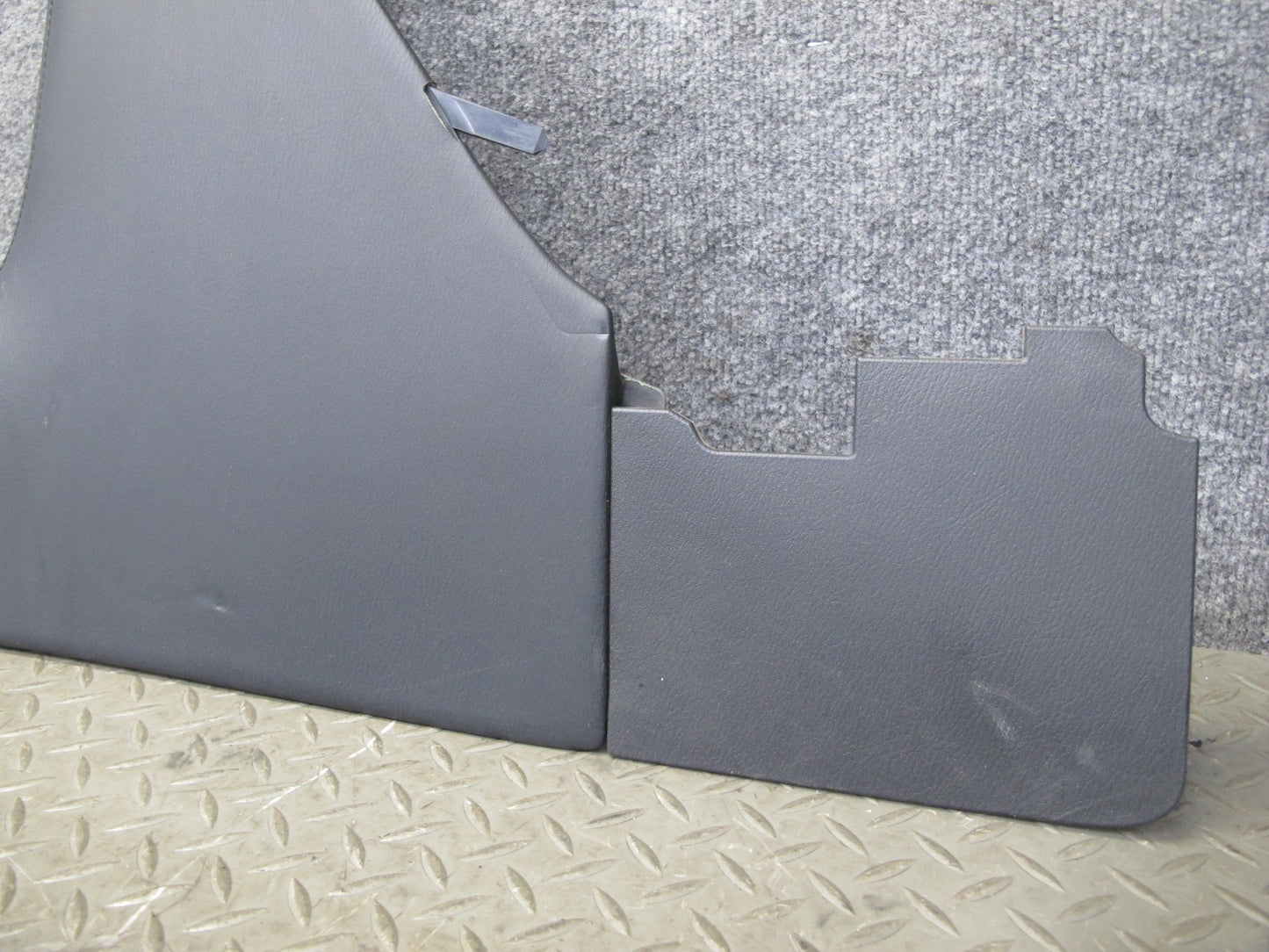 2011-2014 Infiniti QX56 QX80 Center Console Leather Trim Cover Panel Set of 2